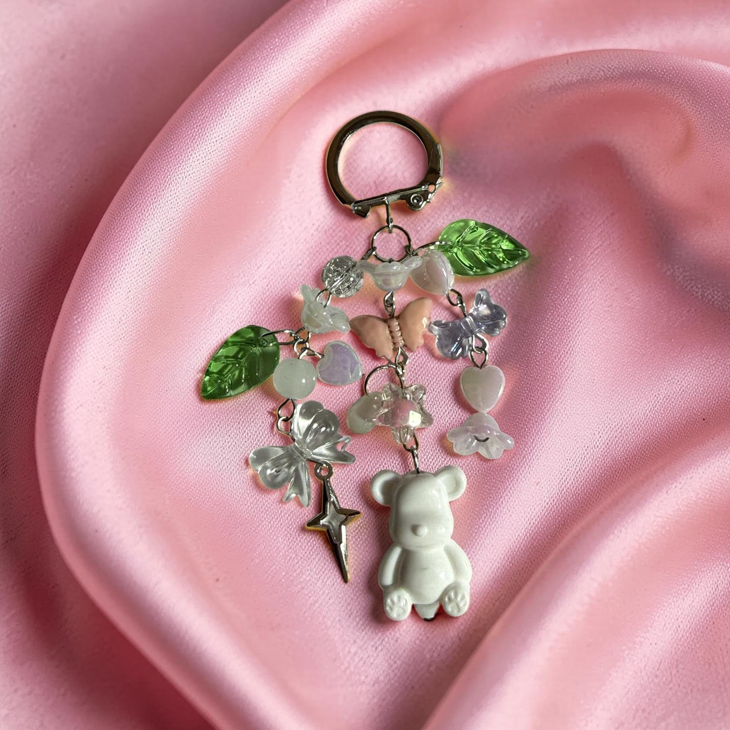 Dreamy Fairy Bear Charm Keychain