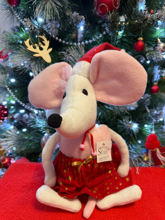 🎄 Handmade Christmas Plush Mouse – Gizelle & Timmy 🐭