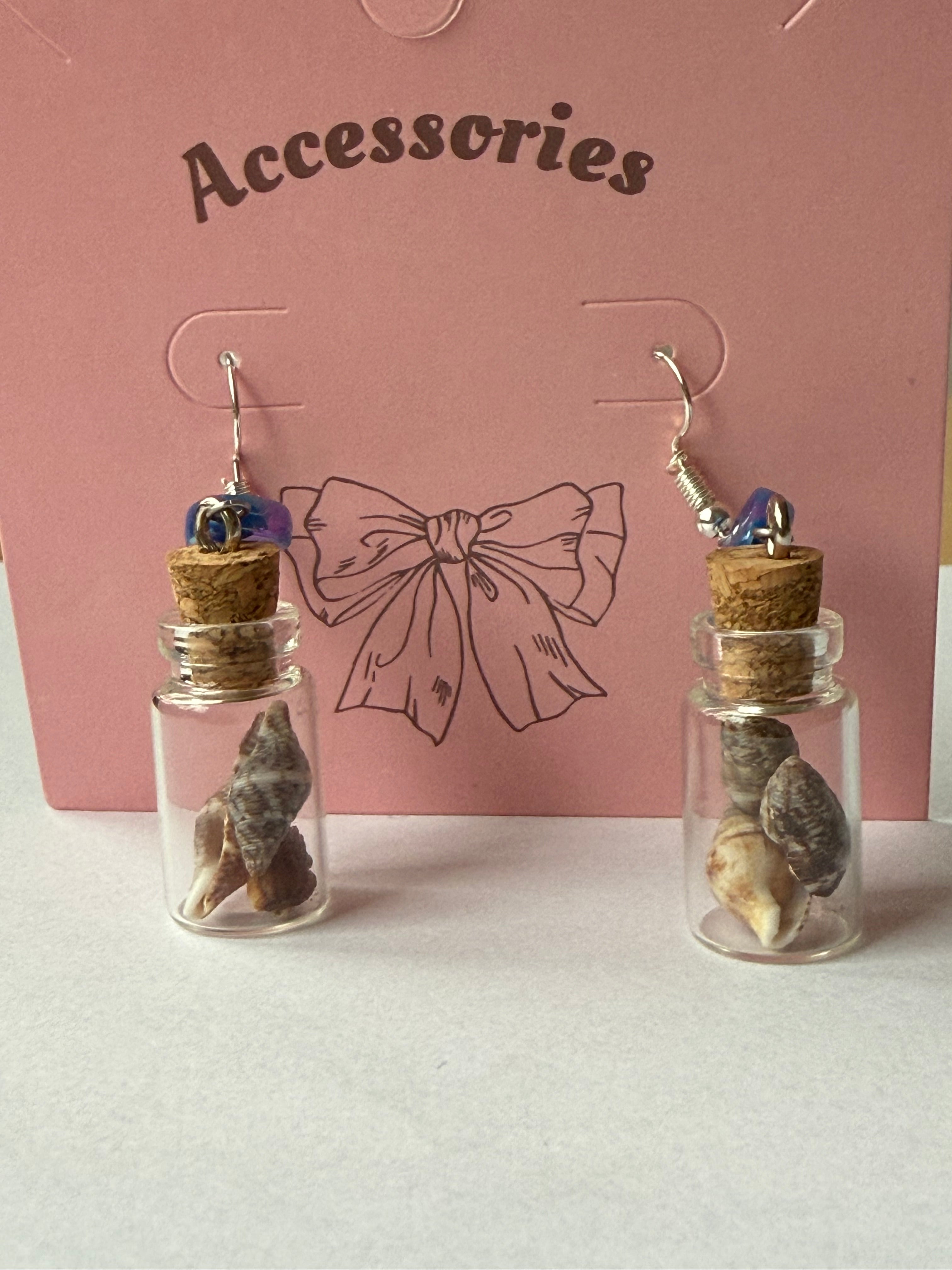 🌊 Seashell Jar Earrings Collection