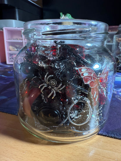 Custom Gothic Themed Mystery Jewerly Jar ⚰️🩸🖤