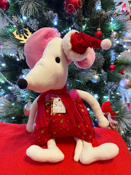 🎄 Handmade Christmas Plush Mouse – Gizelle & Timmy 🐭