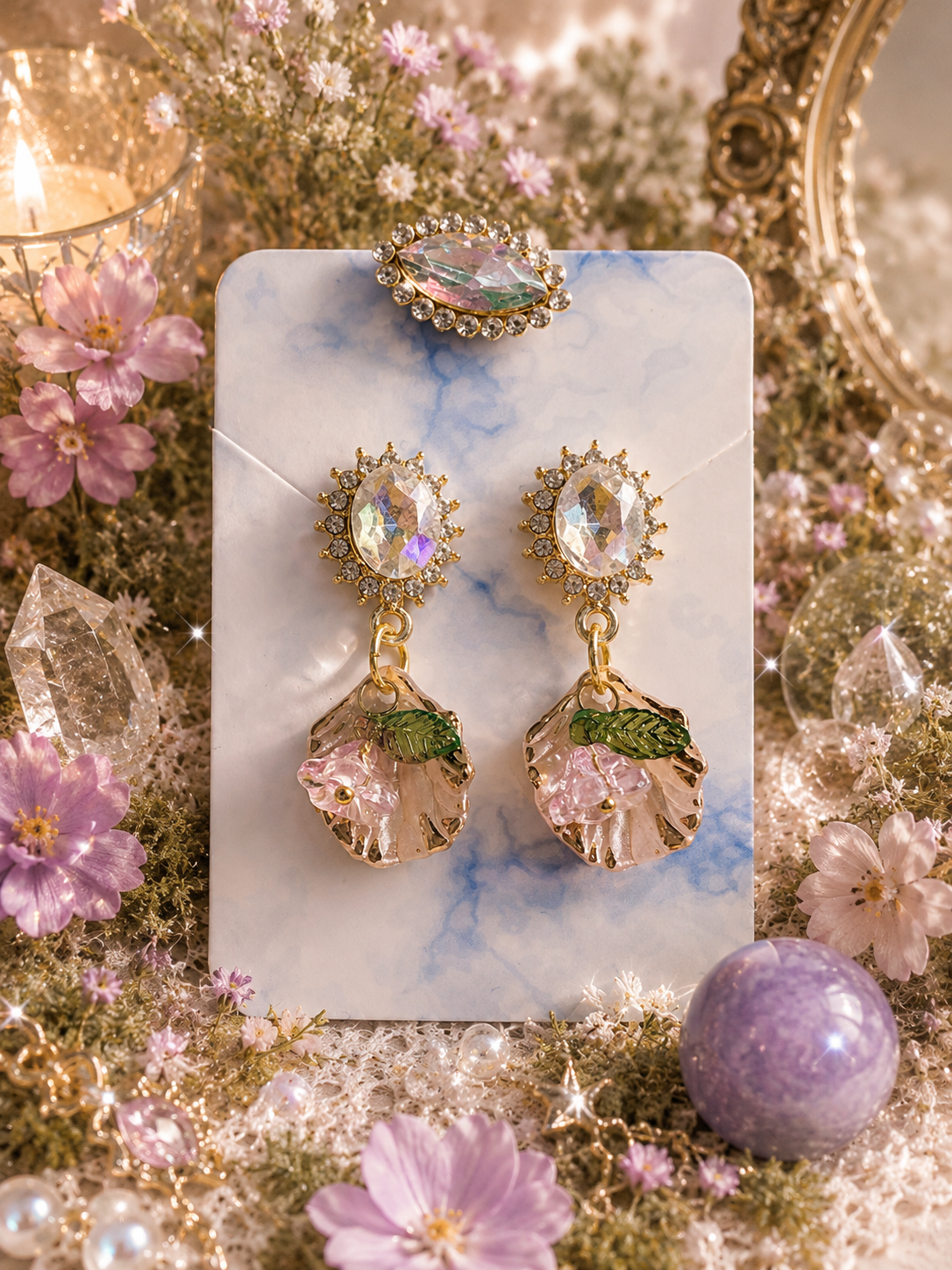 🌸 Gilded Blossom Earrings