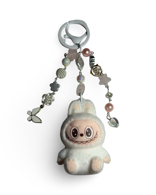 Big Sitting Labubu keychain