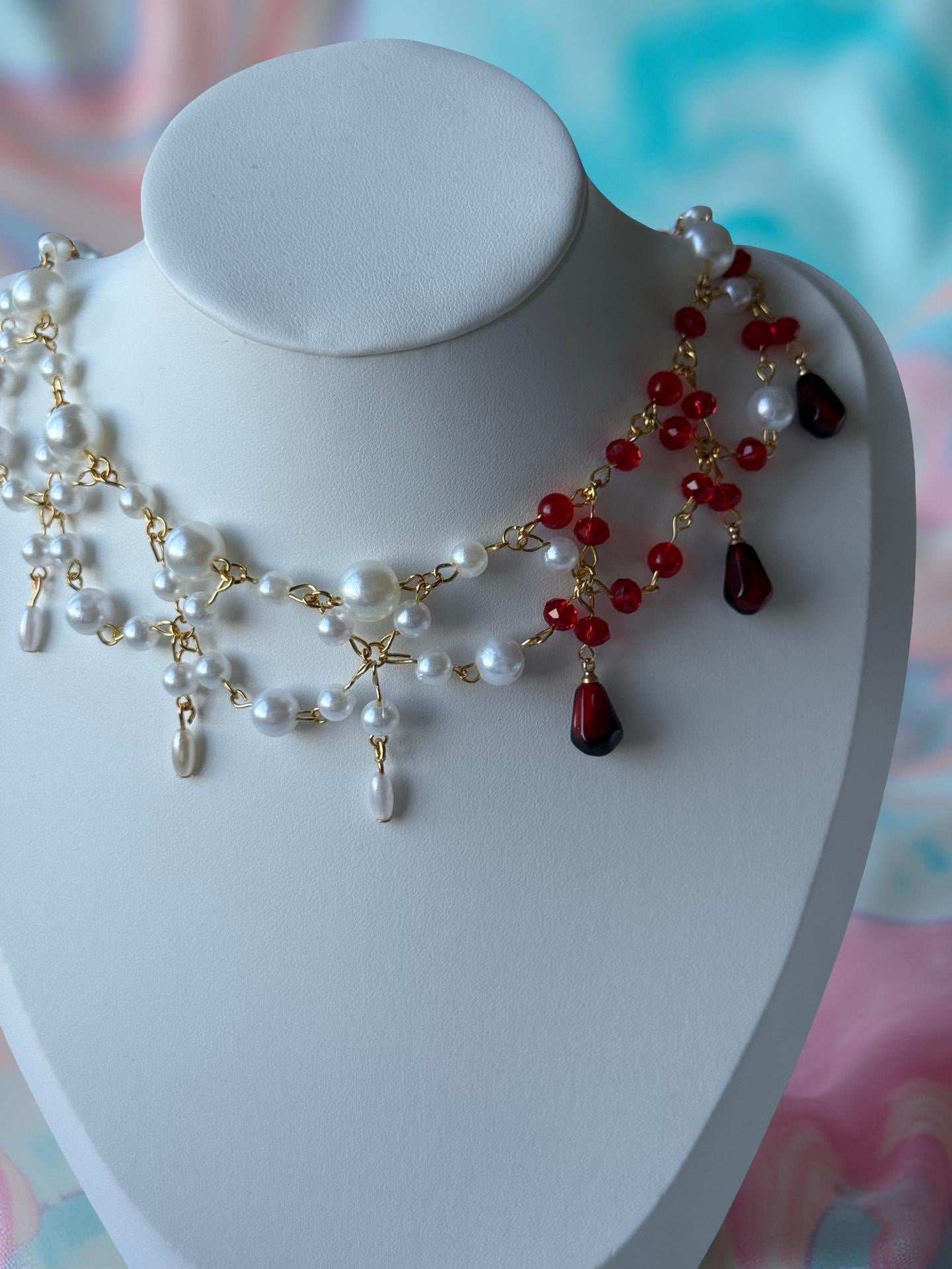 🩸 Selene de Sangre – Statement Choker Necklace