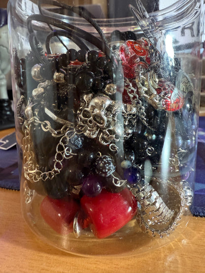 Custom Gothic Themed Mystery Jewerly Jar ⚰️🩸🖤
