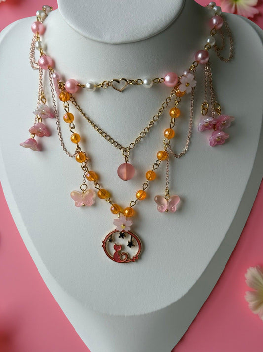 Aurelia – Moon Cat Fairycore Necklace