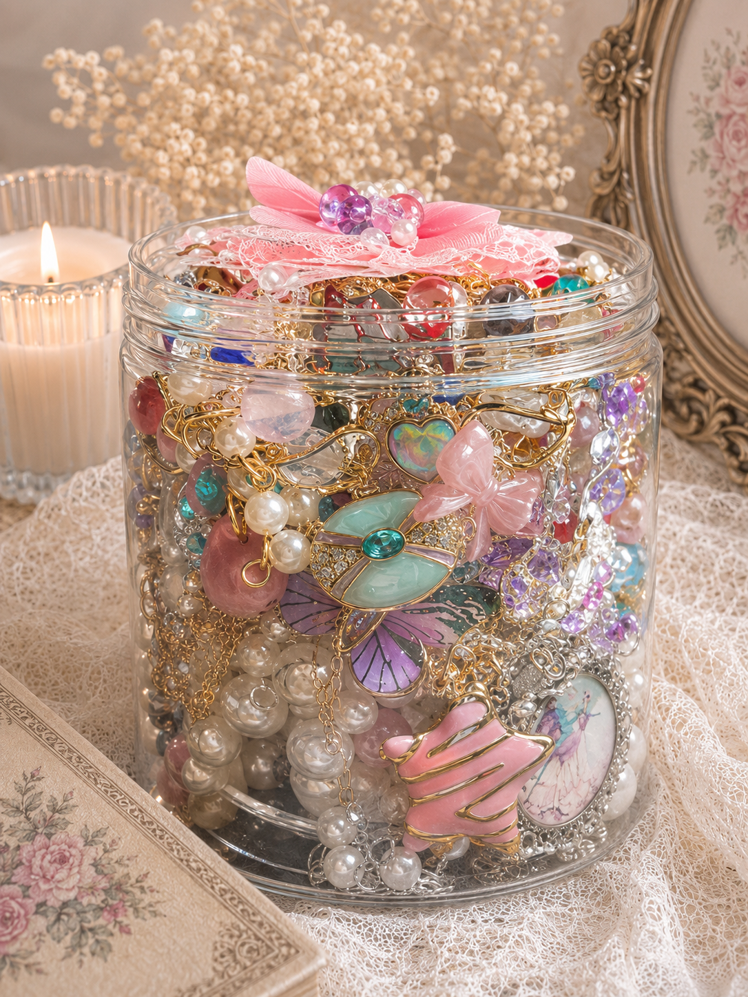 🧚 Dóza šperků Fairycore – Ručně vyráběné & pečlivě vybrané kouzelné lesní estetika 🩷🦄🧚🏻‍♀️
