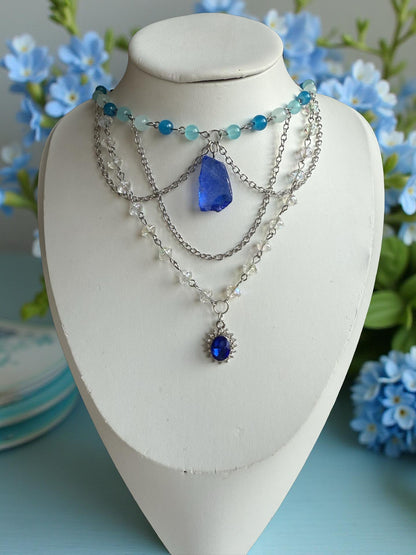 Apoloniya Necklace ✧ Celestial Blue Elegance