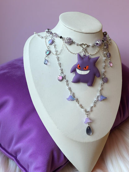 🕯️ Gengar’s Midnight Charm Necklace
