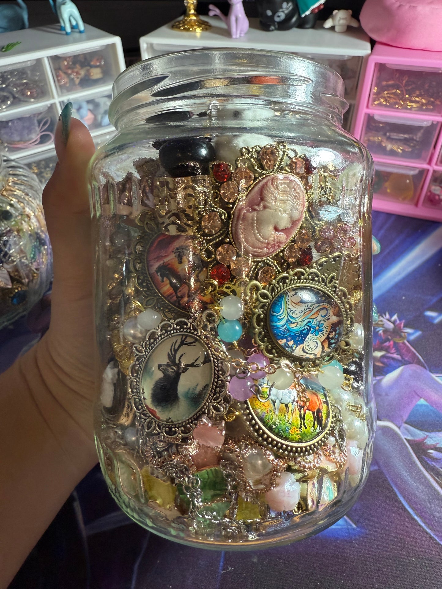 Custom Fairycore Themed Mystery Jewerly Jar 🩷🦄🧚🏻‍♀️