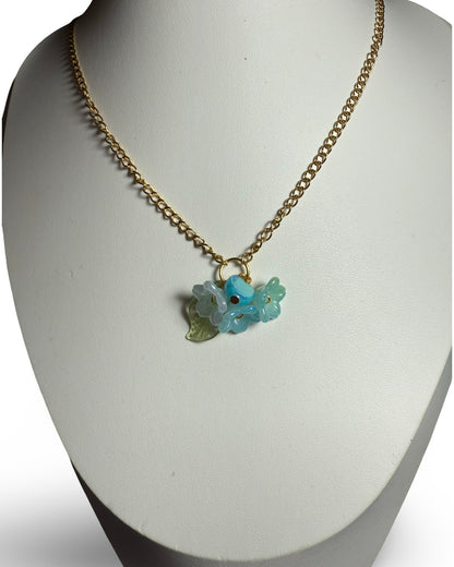 Morning Bloom – Blue Flower Jewelry Set