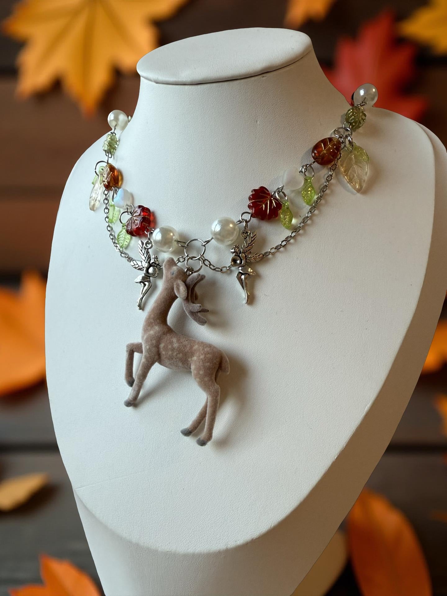 🍂 Felina of the Autumn Woods Necklace