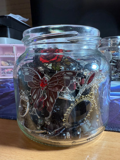 Custom Gothic Themed Mystery Jewerly Jar ⚰️🩸🖤