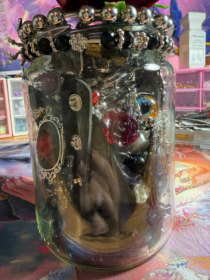 Custom Gothic Themed Mystery Jewerly Jar ⚰️🩸🖤