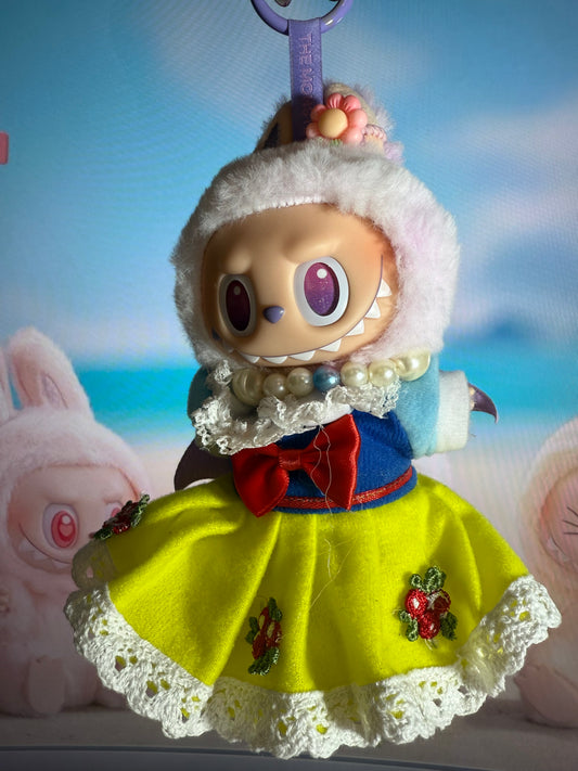 Pop Mart Labubu “Fairy Snow Bunny” Plush Charm