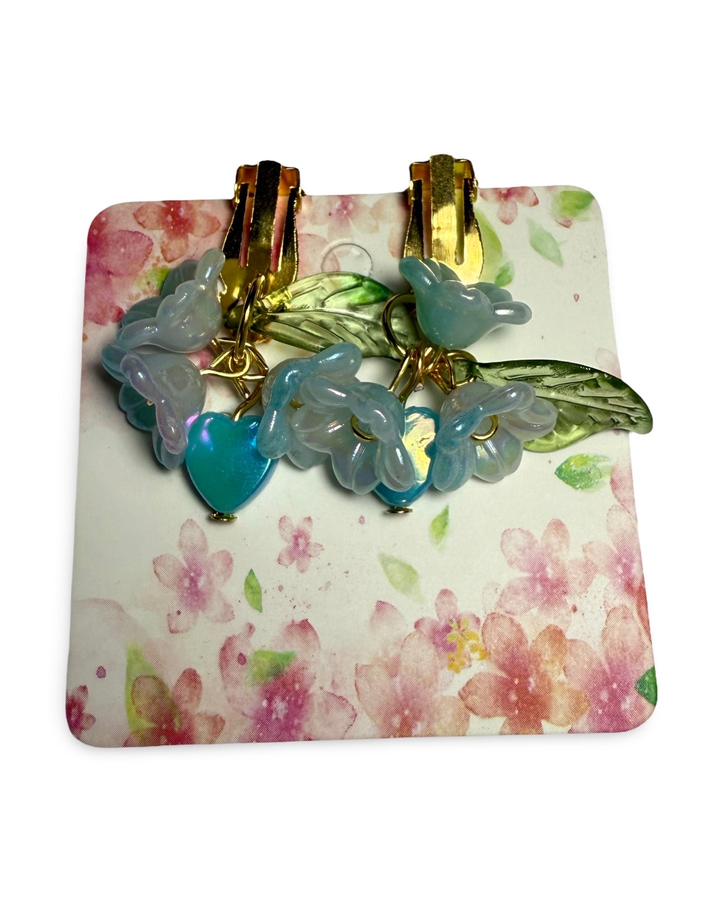 Morning Bloom – Blue Flower Jewelry Set