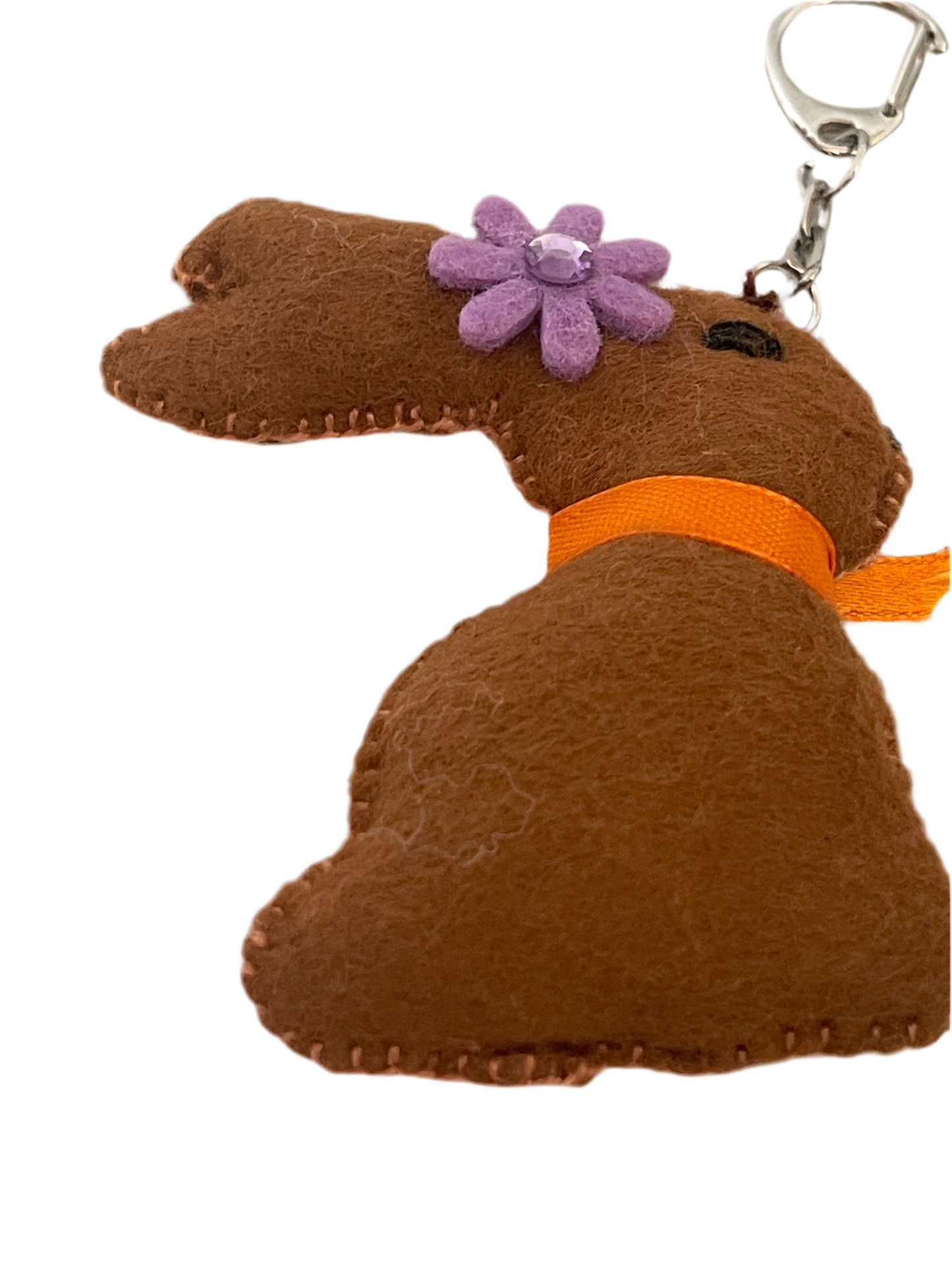 Hoppy Bunny Keychain – Handmade Soft Bunny Charm