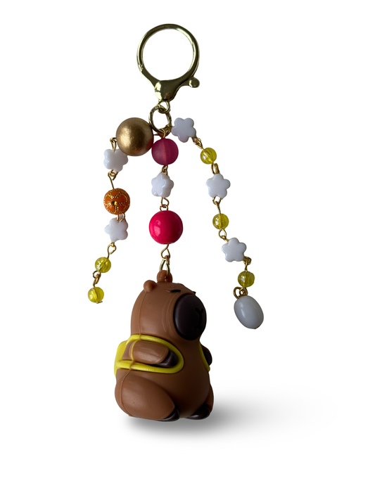 Capybara Charm Keychain