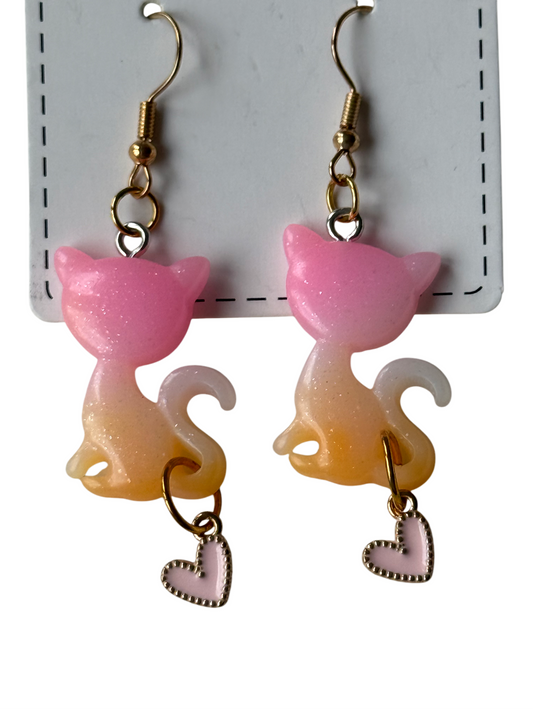 Candy Kitty Earrings