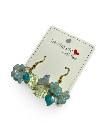 Morning Bloom – Blue Flower Jewelry Set