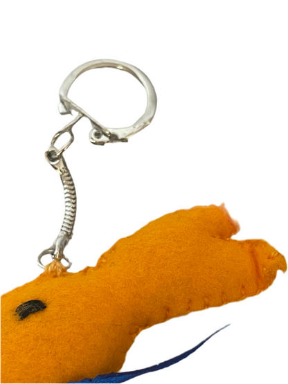 Hoppy Bunny Keychain – Handmade Soft Bunny Charm