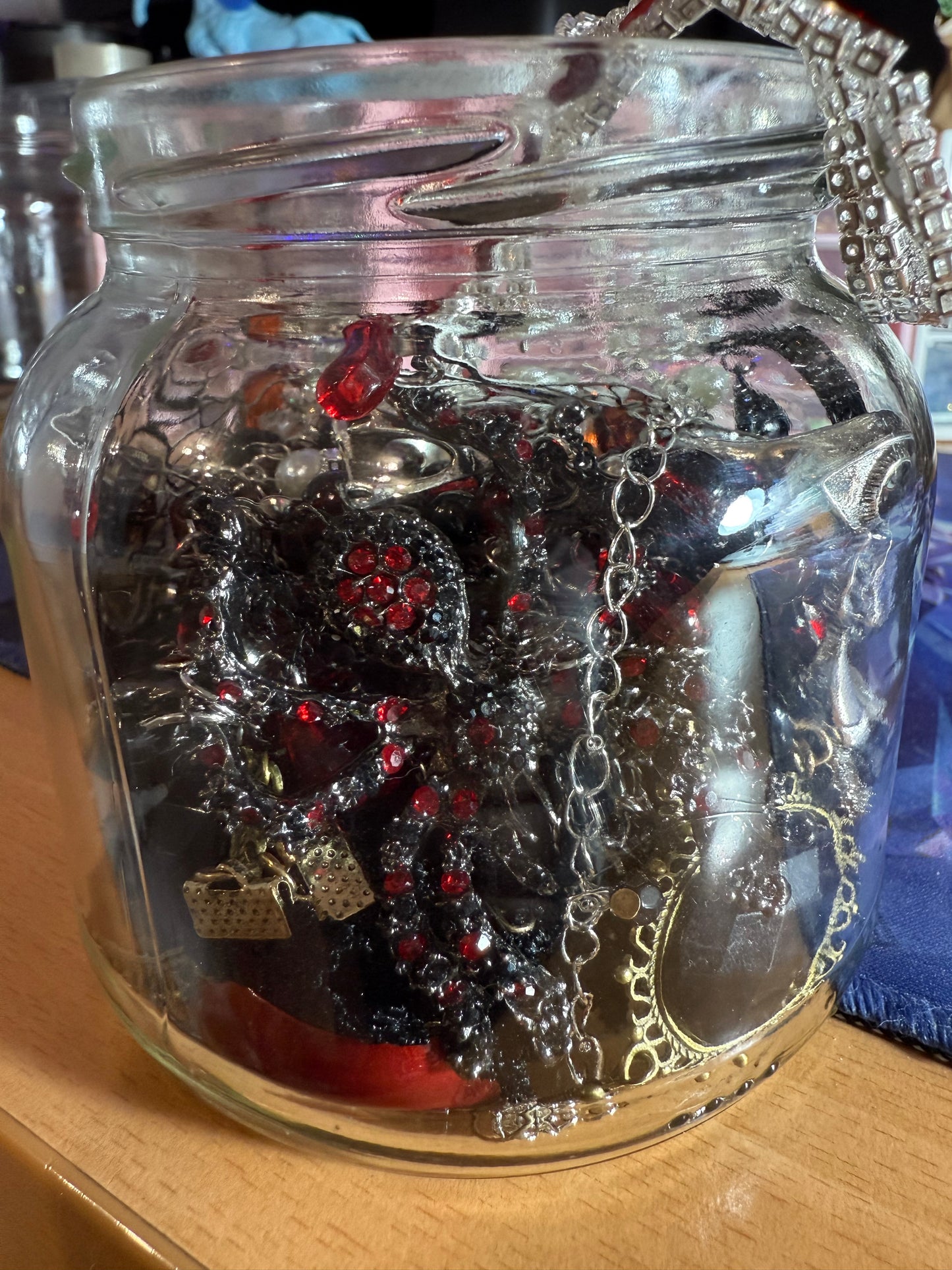 Custom Gothic Themed Mystery Jewerly Jar ⚰️🩸🖤