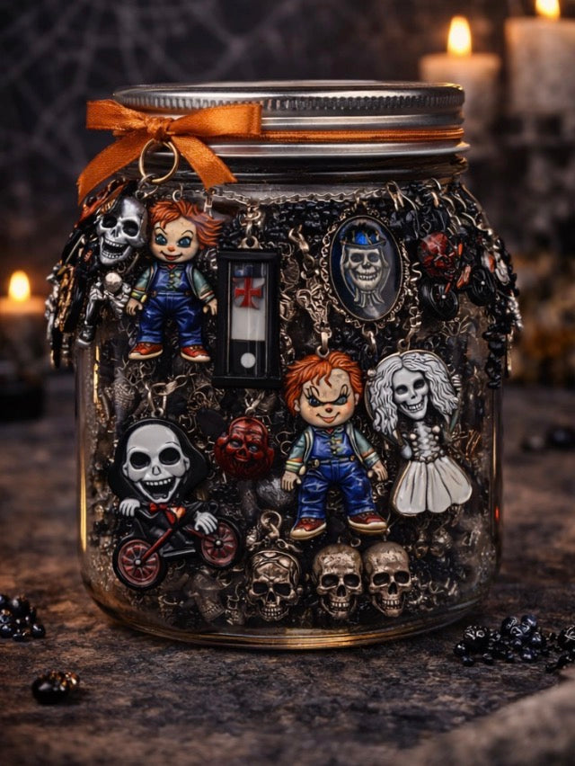 🖤 Horror Jewelry Jar – Handmade & Curated Dark Aesthetic Collection