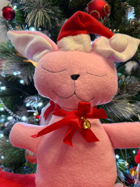 Rosie Snowbell – Christmas Plush Bunny 🎀