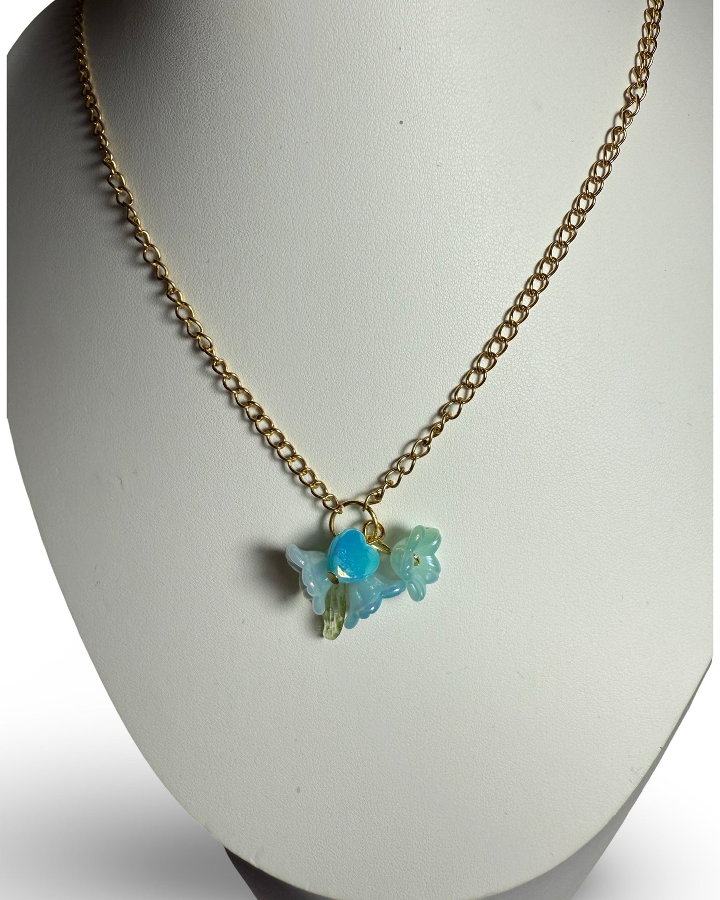Morning Bloom – Blue Flower Jewelry Set