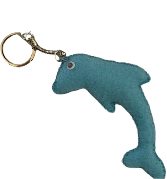 Splashy Dolphin Keychain