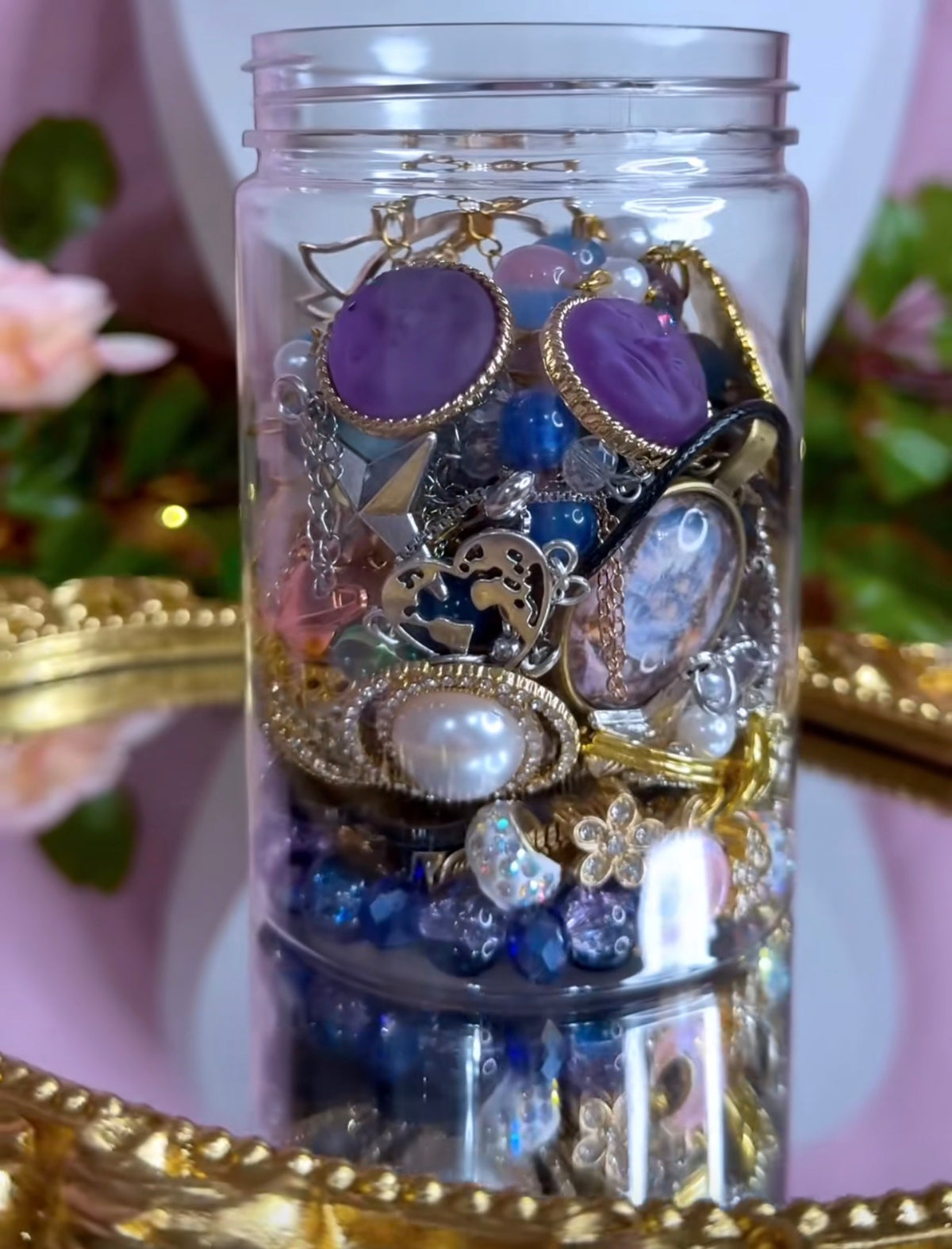 ✨ Celestial Goddess Jewelry Jar – Handmade & Curated Cosmic Collection 🌙⭐