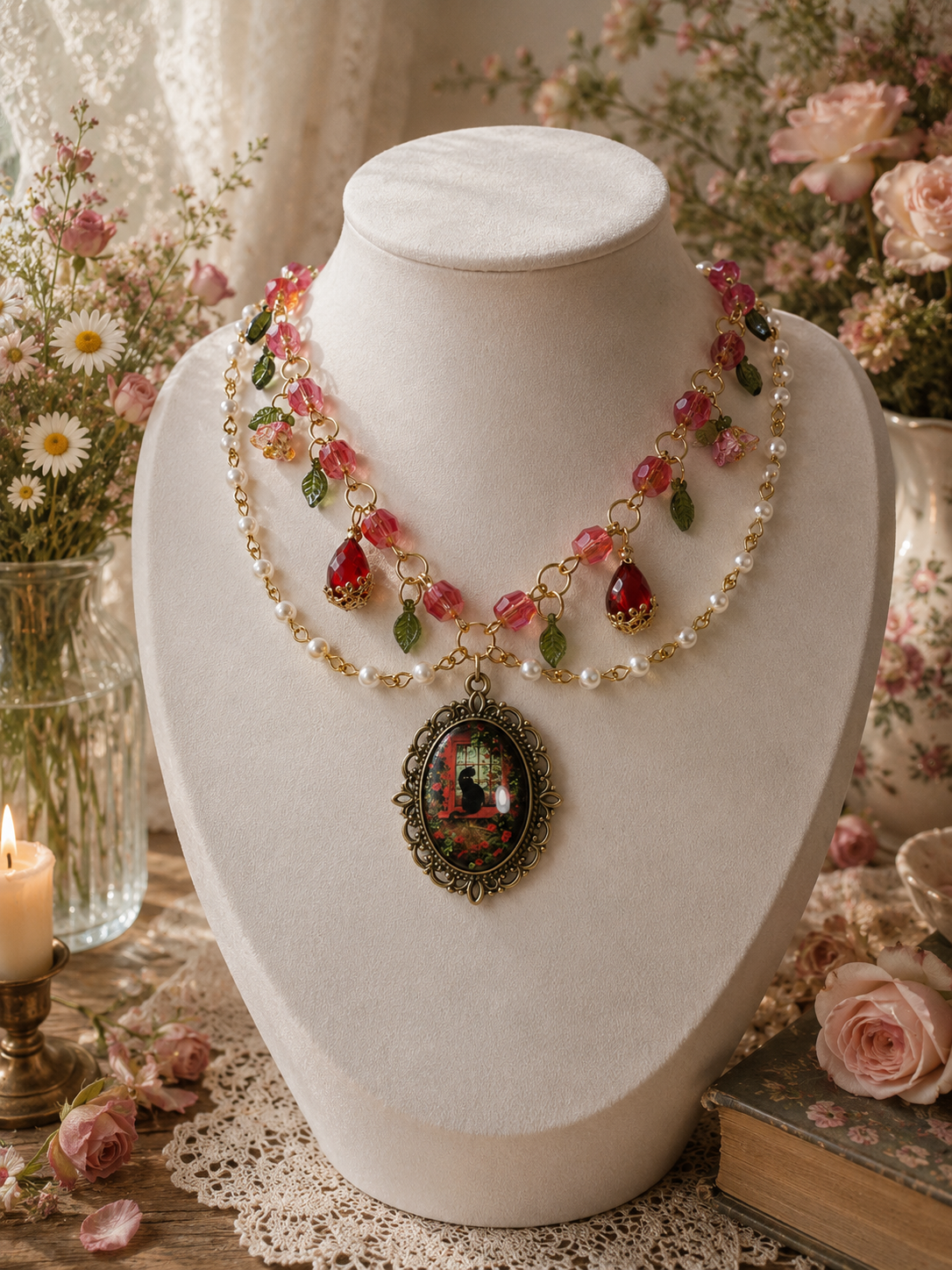 🌹 Whispers in the Rose Garden Necklace