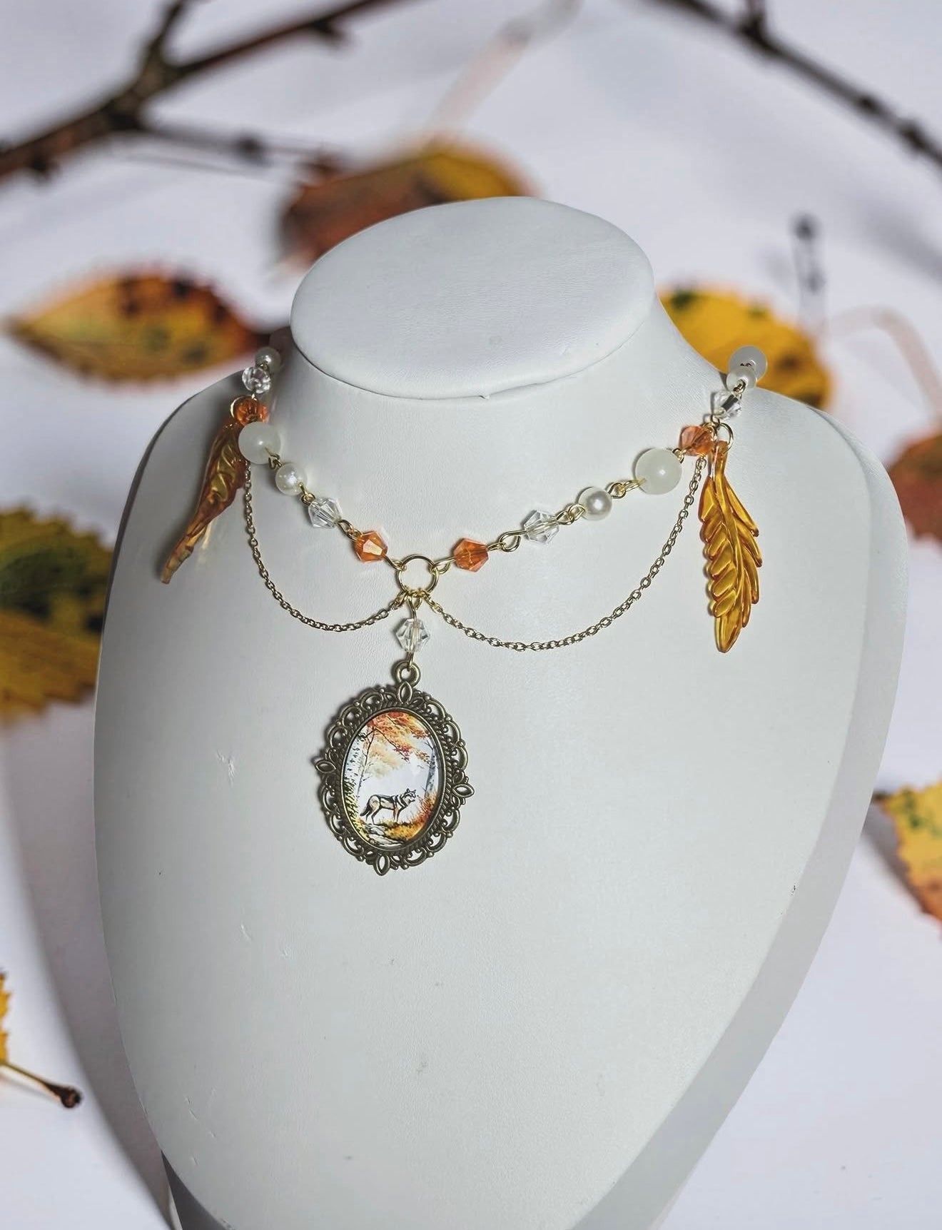 Autumn Whisper Necklace 🍁 Made to order