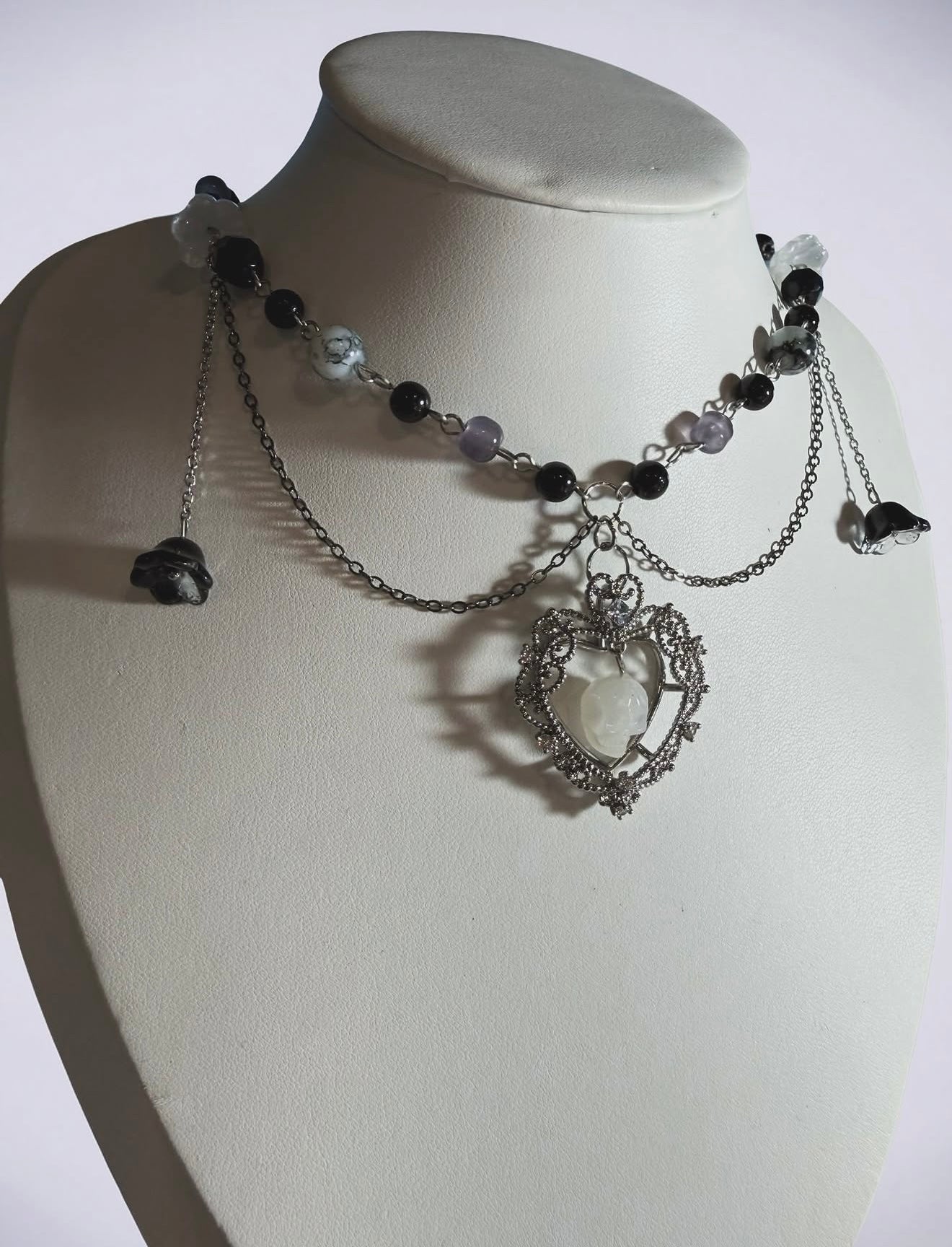 Noctaria Heart Necklace 🖤 Made to order