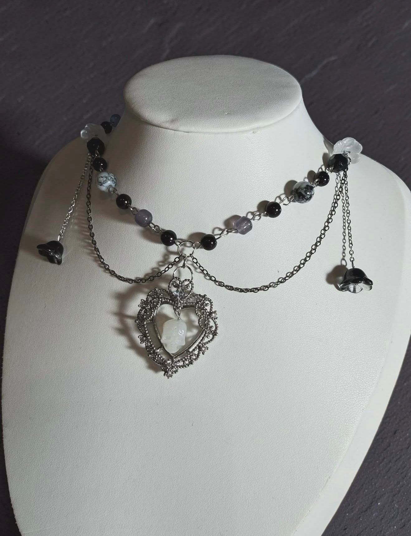 Noctaria Heart Necklace 🖤 Made to order
