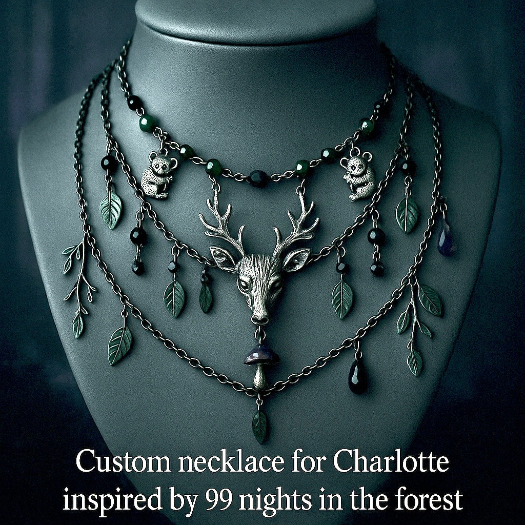 Custom Necklace inspired by 99 night in the forest for Charlotte