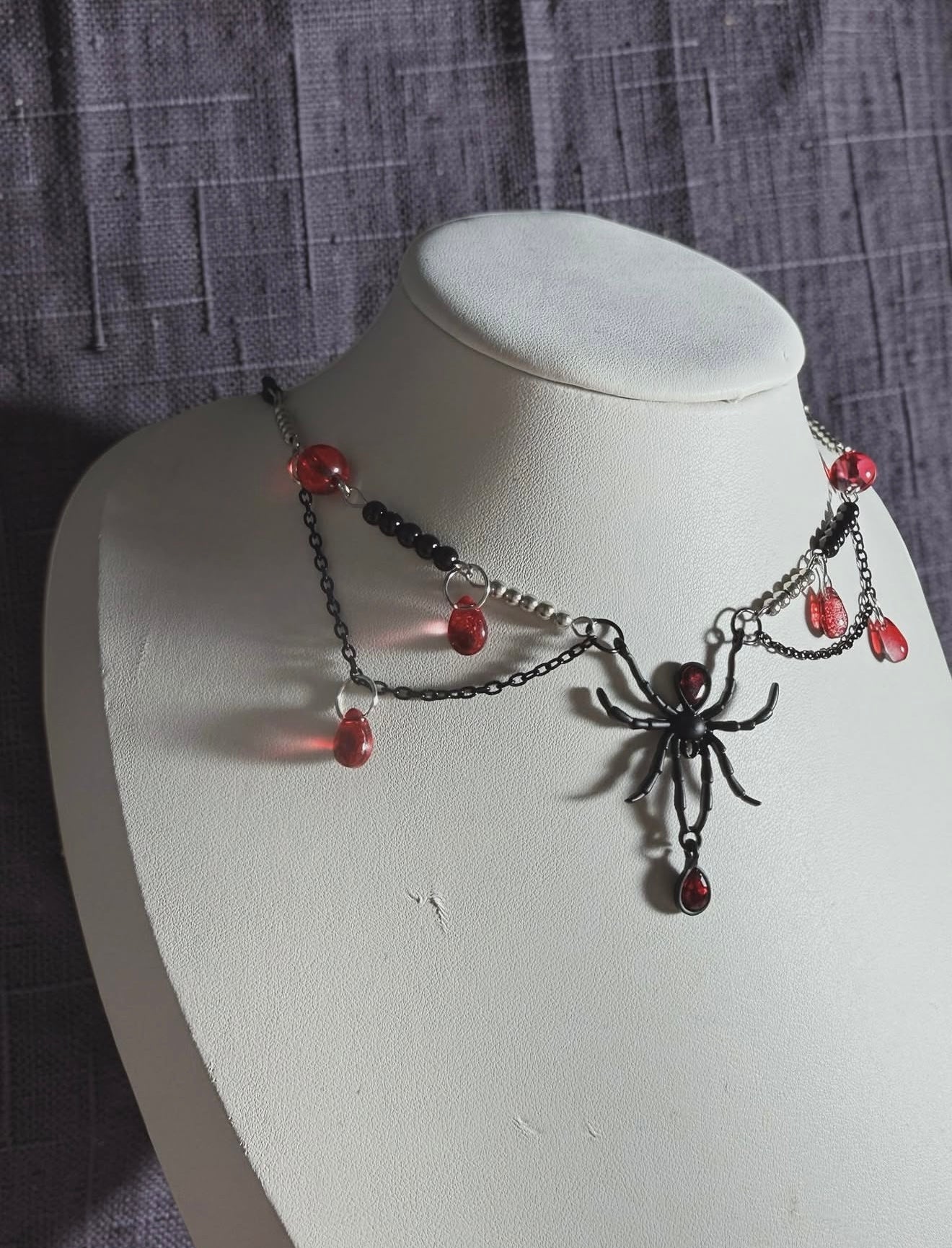 Widow’s Web Necklace 🕷️🕸️ Made to order
