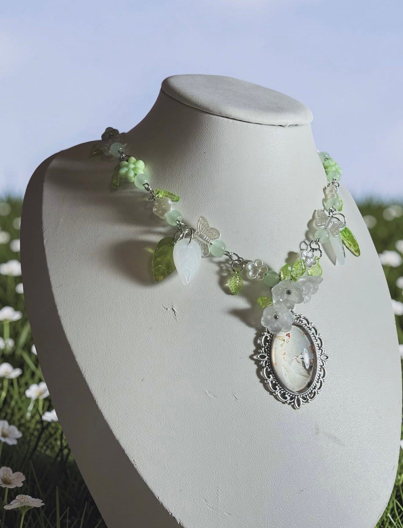 Sylphine Spring Cameo Necklace 🌸Made to order