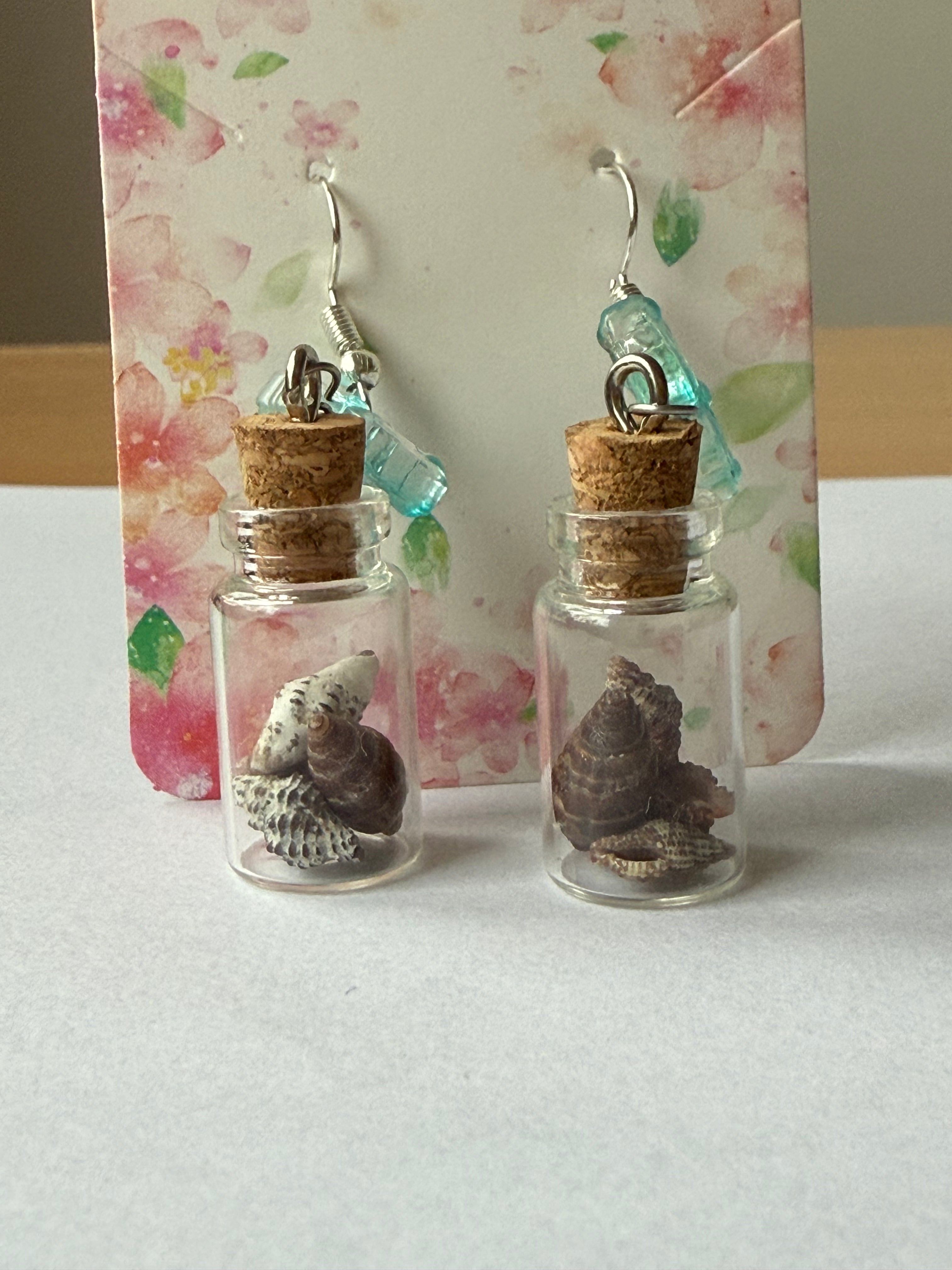 🌊 Seashell Jar Earrings Collection