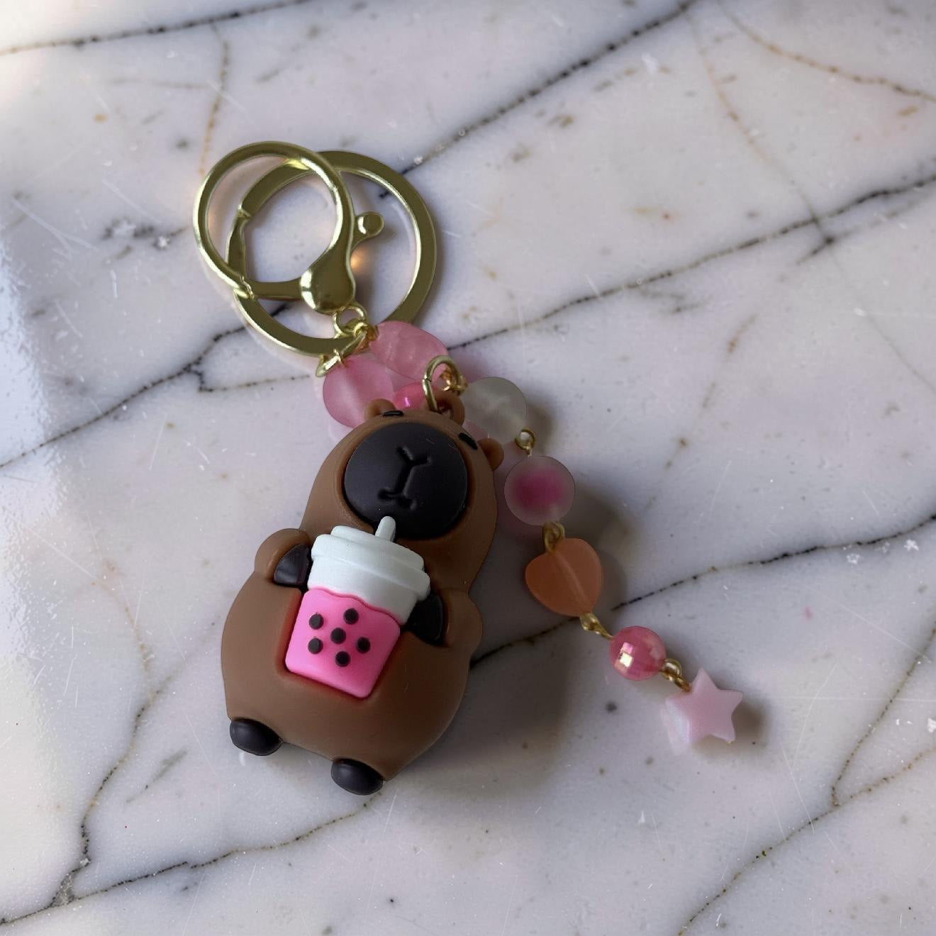 Capybara Charm Keychain