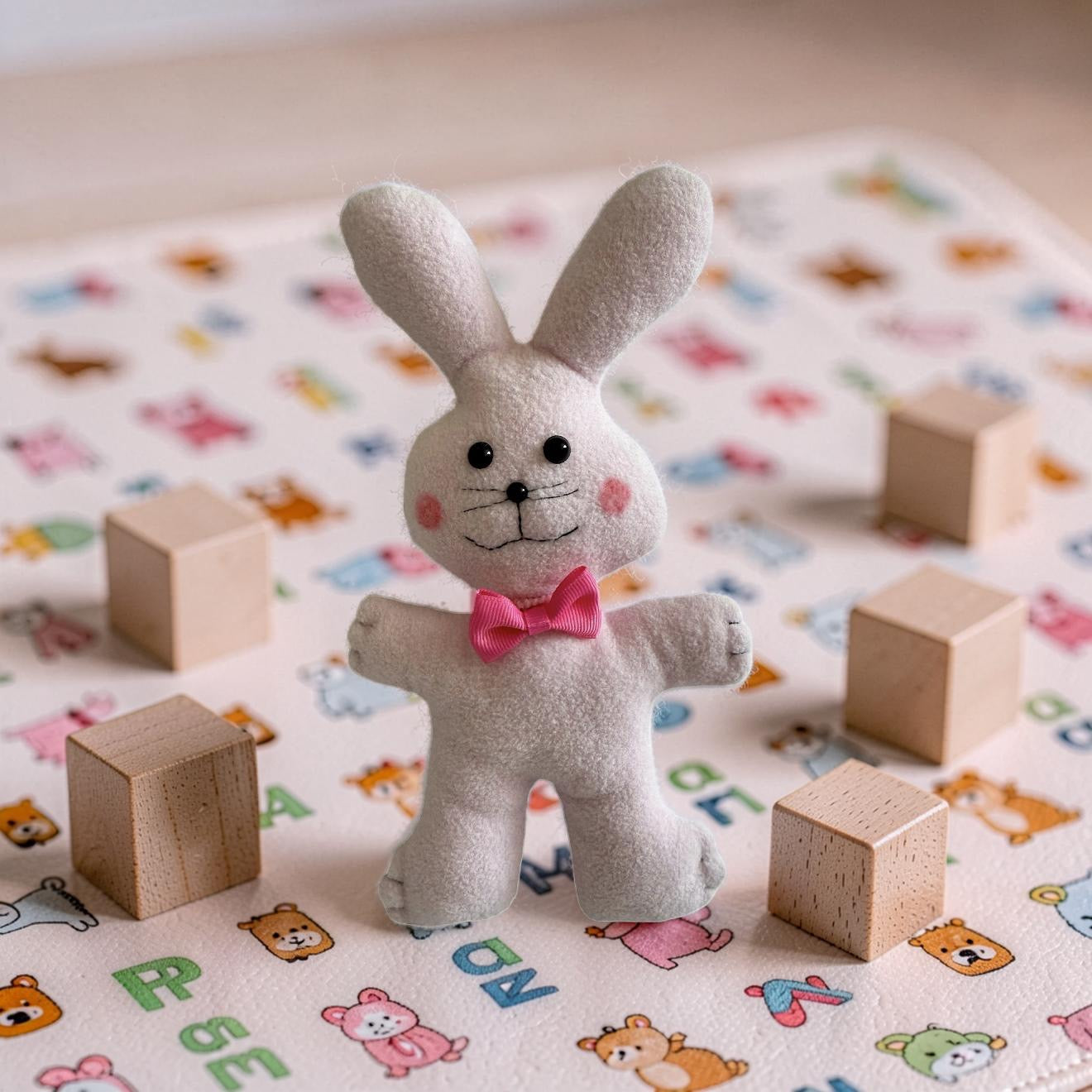 Bowtie Bunny plush toy
