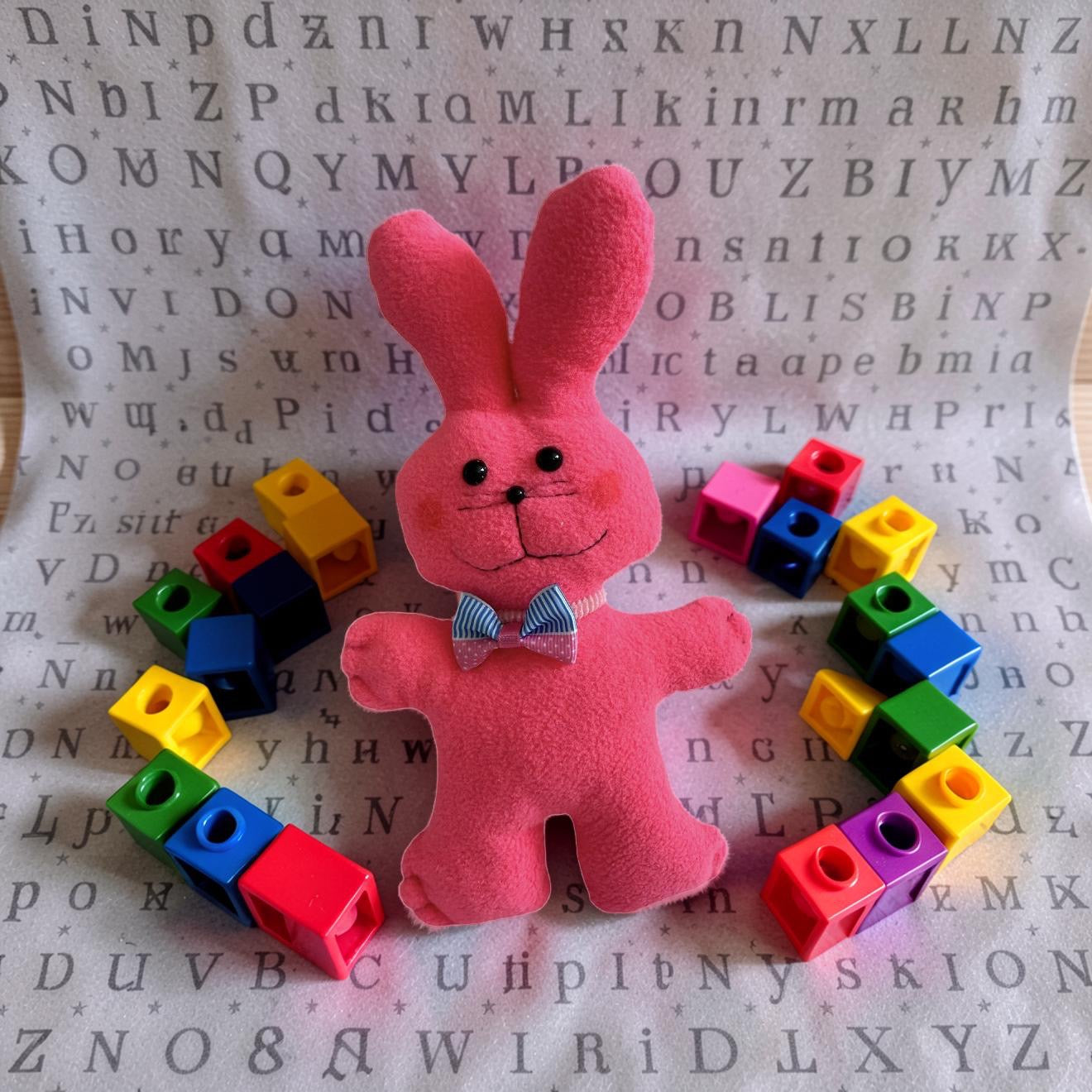 Bowtie Bunny plush toy