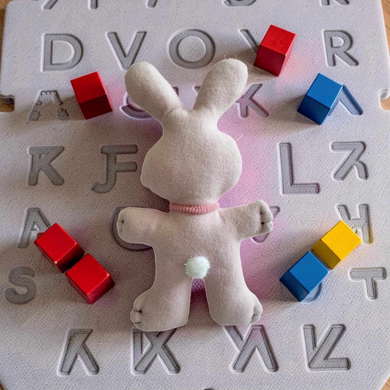 Bowtie Bunny plush toy