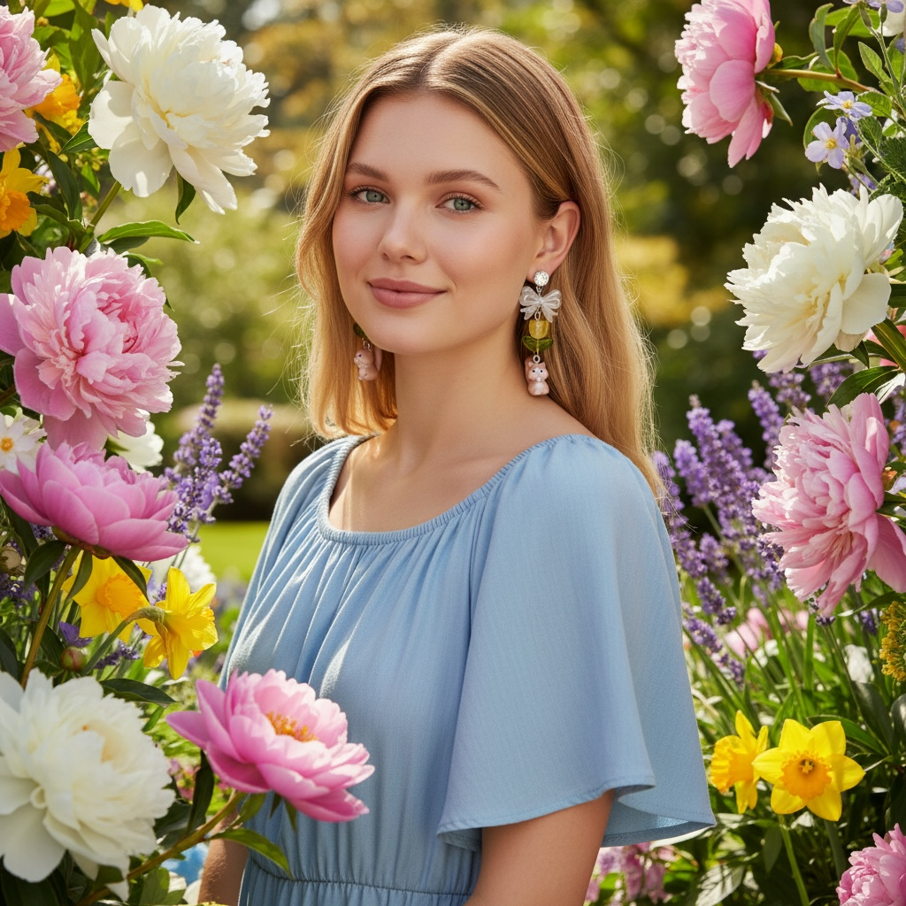 Woodland Squirrel Bow Earrings