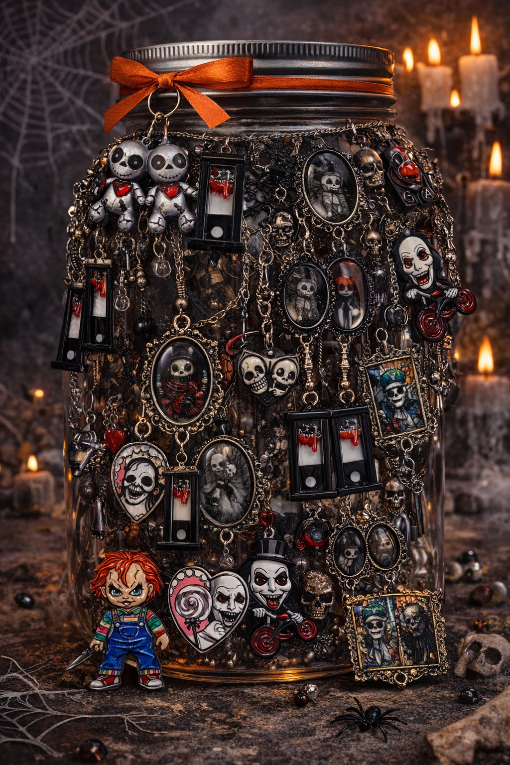 🖤 Horror Jewelry Jar – Handmade & Curated Dark Aesthetic Collection