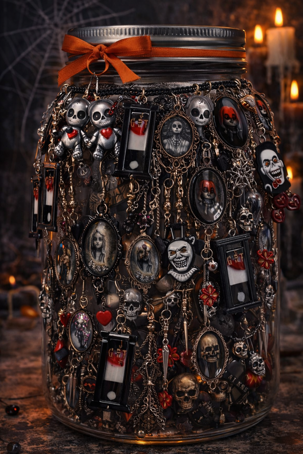 🖤 Horror Jewelry Jar – Handmade & Curated Dark Aesthetic Collection