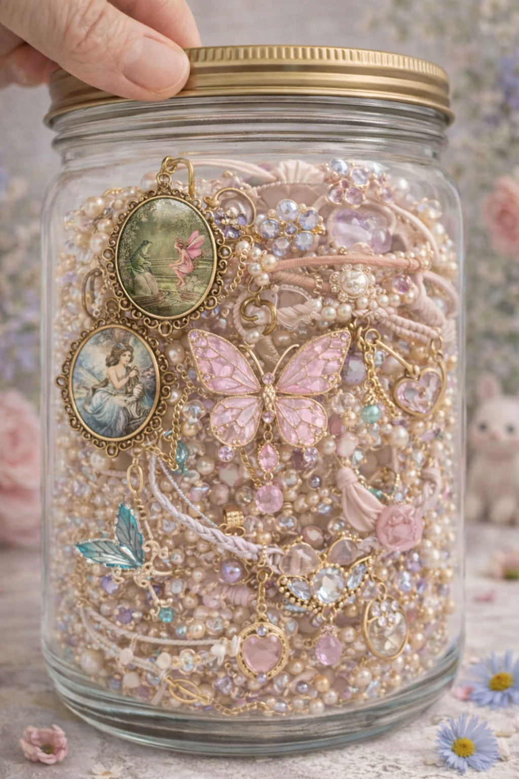 Custom Fairycore Themed Mystery Jewerly Jar 🩷🦄🧚🏻‍♀️
