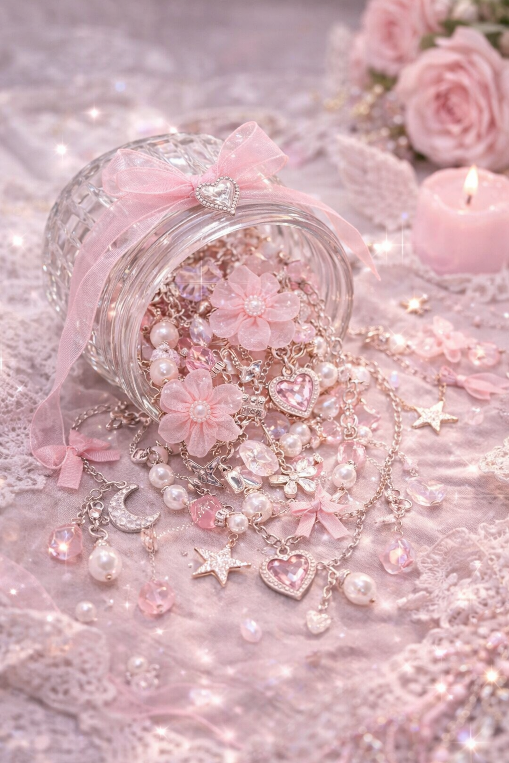 Dreamy Angelcore Mystery Jewelry Jar 🎀✨