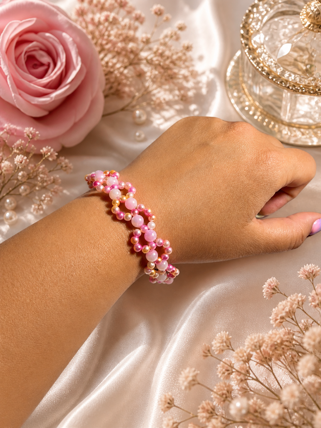 Rosabelle Blush Pearl Bracelet 💞 Made to order