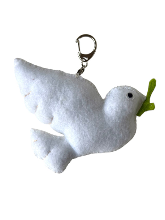 White Dove Keychain